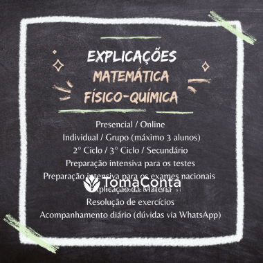 Explicações Matemática e Físico-Química